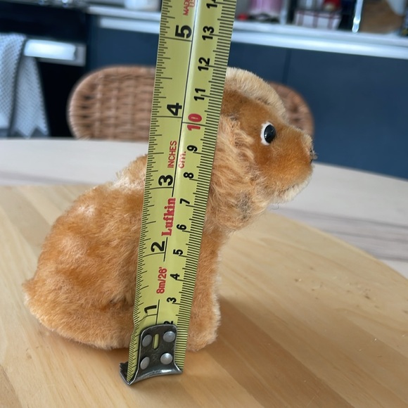 Vintage Steiff sitting dog mohair. No tag or button. - Picture 6 of 7